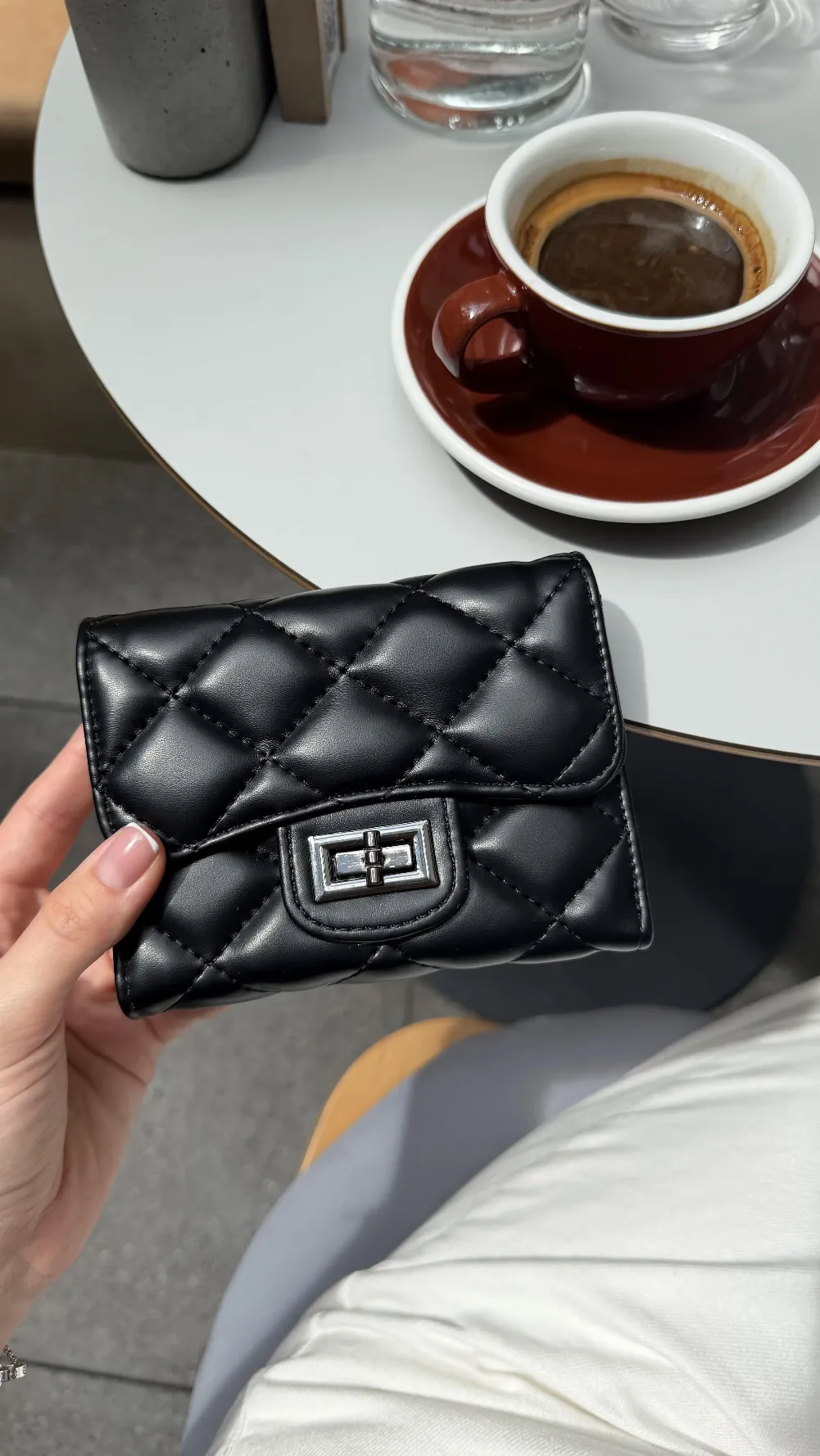 Ami puffer wallet black